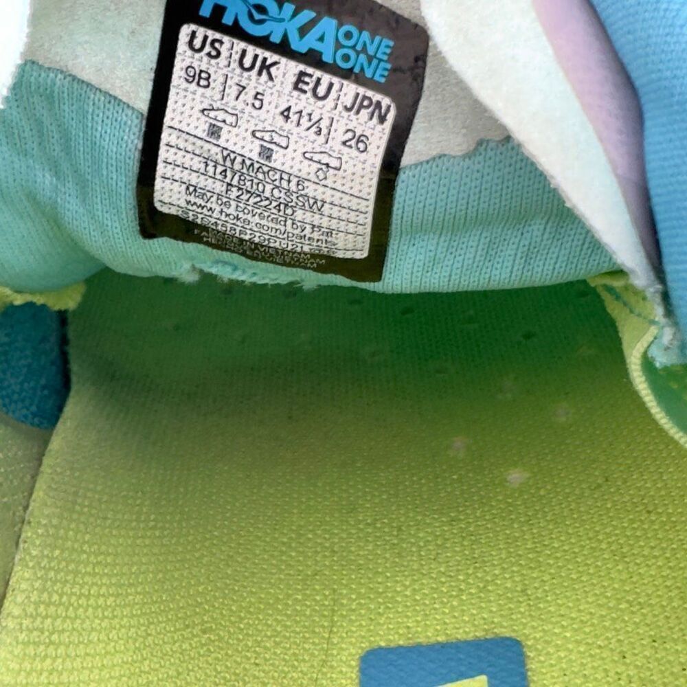 HOKA ONE ONE MACH 6 - Women’s Running Shoes - SIZE 9B - Picture 10 of 10